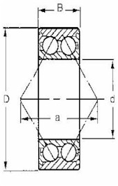 Double row angular contact ball bearings